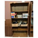 BOOK SHELF, W ADJUSTABLE SHELVES, 69"X32"X12"
