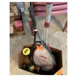 TENNIS LOT-2 RACKETS AND BALLS