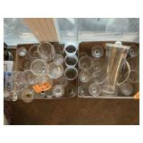 2 BOXES OF GLASSES