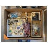 JEWELRY, PINS BOX LOT
