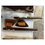 HAND CARVED WOODEN HATCHET, 16"X5"