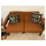 MID CENTURY LOVE SEAT 53" X 33"