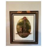 METAL ART WINDMILL FRAMED, 22"X26"