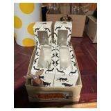 AFRICAN WINE GLASSES W ANIMAL FIGURINES