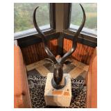 BRONZE KUDO SCULPTURE ON BASE