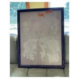 PICTURE ON FABRIC- 22"X29"