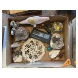 BOX-CRYSTALS, ROCKS, SHELL, QUARTZ