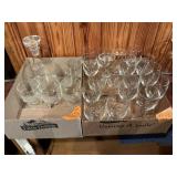 WINE GLASSES + LIQUOR SET X2