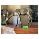 BRASS DEER 12"HX17"L