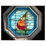 STAINED GLASS SAIL BOAT