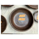 AFRICAN HAND CARVED WOOD BOWL 13.5"X 4.5"