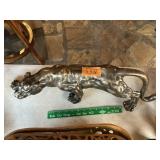 BRASS LION, 25" LONG, 6.5" TALL