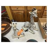 GIRAFFE FIGURINES X2