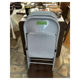 CARD TABLE SET, TABLE + 4 CHAIRS