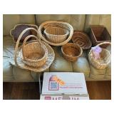LOT OF WICKER BASKETS