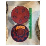 ZULU WOVEN BASKETS X2