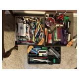 OFFICE SUPPLIES, SCISSORS, PENS, STAPLER, ETC X3
