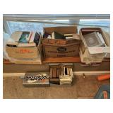 5 BOXES OF BOOKS