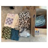 BOX OF BLANKETS