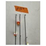 FISHING POLES X3 ZEBCO