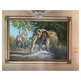 ELEPHANT PAINTING, 41.5"X29"
