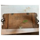 WOODEN AMMO BOX