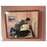 MIRRORED CABINET 36"X30"X5"