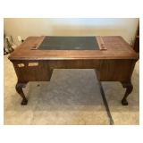 HEKMAN DESK, CLAW FEET 58"X28"X29"