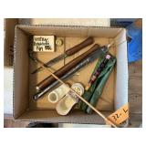 BOX OF 2 FLUTES, KNIFE PIPE