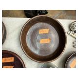 AFRICAN HAND CARVED WOOD BOWL  14"X4"