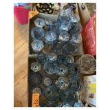LARGE SET OF BLUE FOSTORIA GLASSES- 2 BOXES