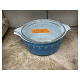 PYREX DISH, SNOWFLAKE W LID