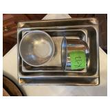 STAINLESS STEEL BOWLS + SERVING PANS