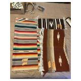 LOT OF 3 NATIVE AMERICAN BLANKETS AND RUGS