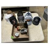 ALARM CLOCKS, BOTTLES, HATS