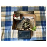 MISC. SHOOTING LOT, TARGETS, PARTIAL CAN OF POWDER