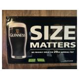 GUINESS METAL SIGN, 35.5"X23.5"