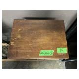 BROWN WOODEN 1 DRAWER VINTAGE PHONE TABLE