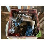 MILK CRATE W ELECTRICAL BOXES