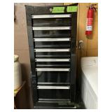 BLACK 7 DRAWER TOOL BOX - 34"TX15"WX22"D