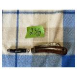 VINTAGE ULSTER HAWKBILL FOLDING KNIFE W COLONIAL..