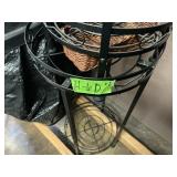 2 METAL PLANT STANDS