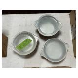 PYREX BAKING DISHES LOT OF 3