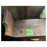 WOOD SHELF, 38"X10.5"X49"T