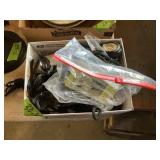 EAR BUDS, SUNGLASSES, BOX FULL