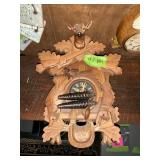 WEST GERMAN COOCOO CLOCK, DEER MISSING ANTLERS