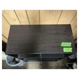 BLACK WOODEN CUBBIE SHELF 24"X36"