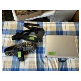 LOT OF 2 HOLSTERS,  NICE GUN CLEANING KIT IN BOX