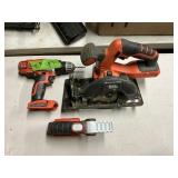 BLACK+DECKER TOOLS, DRILL SAW LIGHT, NO BATTERY