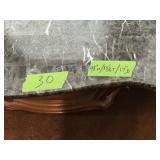 MARBLE TOP CURIO DISPLAY GLASS FRONT